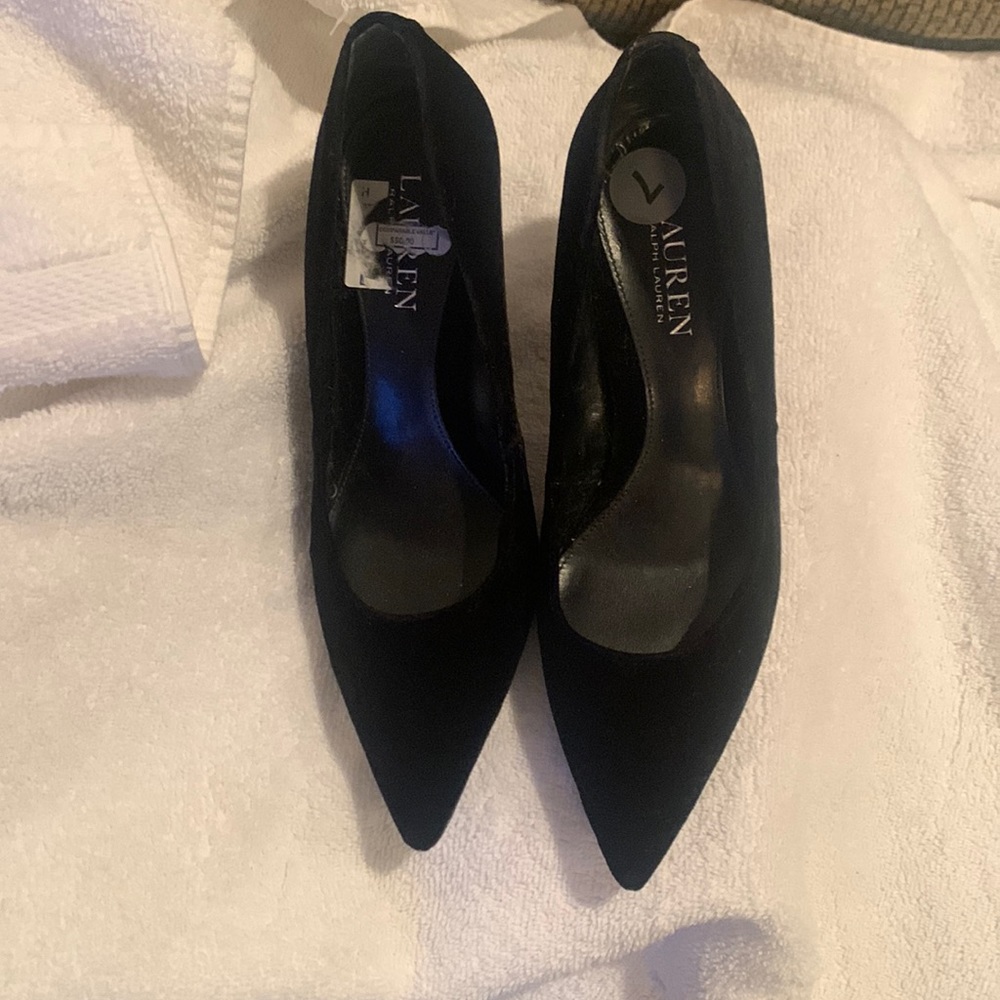 Ralph Lauren Velvet Heels